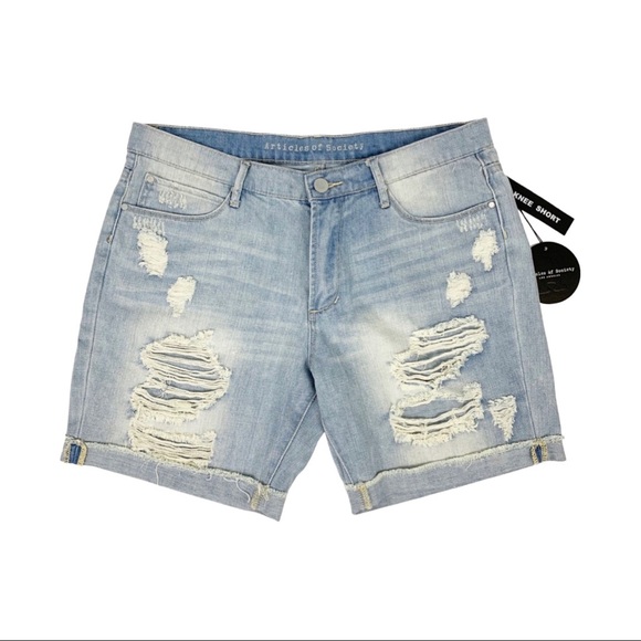 Articles of Society Distressed Denim Shorts - Picture 2 of 9